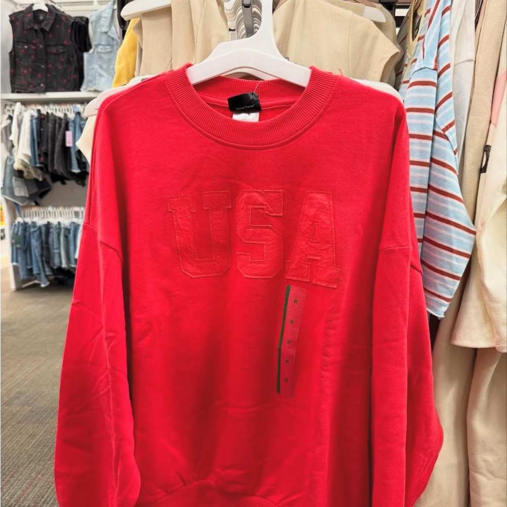Target Red USA Crewneck